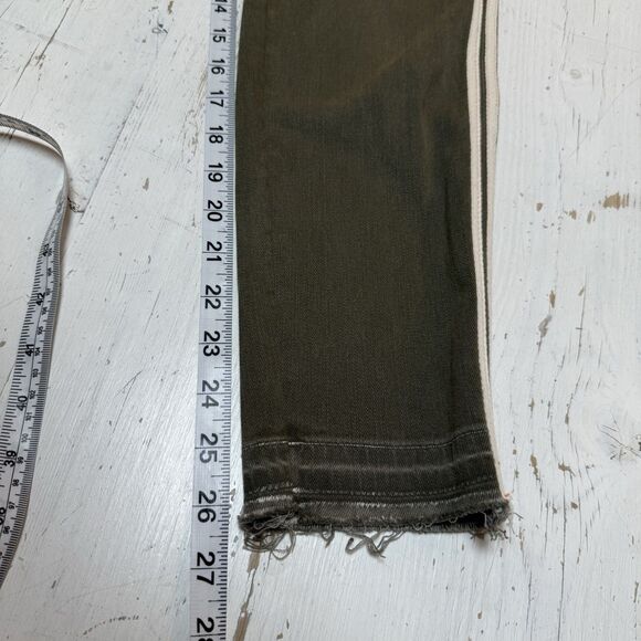 Principle Jeans 28 Mid Rise Skinny Dreamer Olive Green $166 MSRP - Picture 9 of 12